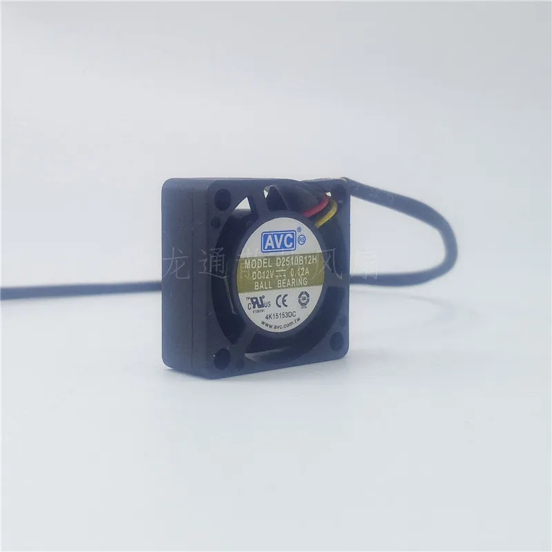 D2510B12H DC 12V 0.12A 25x25x10mm 3선 냉각팬