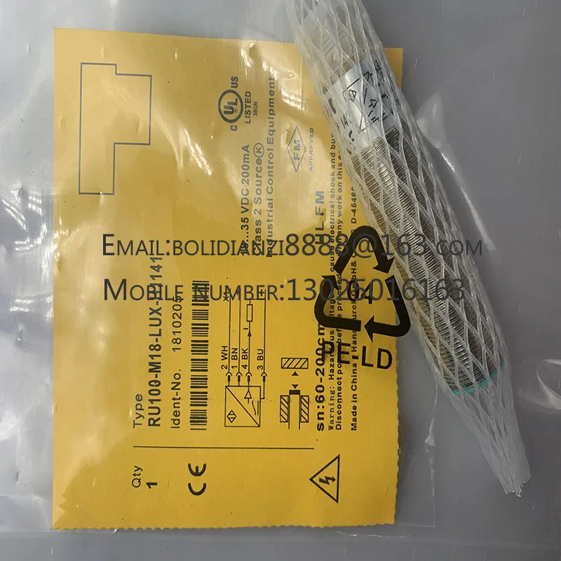 RU100-T30-LI26X3-H1141 오리지널 초음파 센서