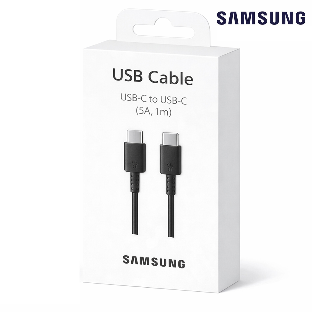 삼성 USB C to C타입 5A 케이블 45W 고속충전 EP-DN975 블랙, 1개, 1m - 상품 이미지