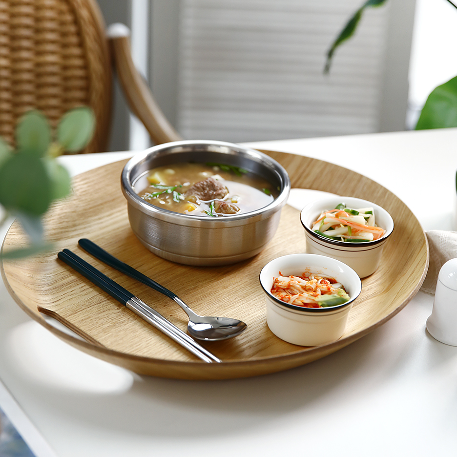 국산 인덕션 스텐 뚝배기 국밥 인덕션용 설렁탕 삼중 갈비탕 그릇 12cm - 상품 이미지