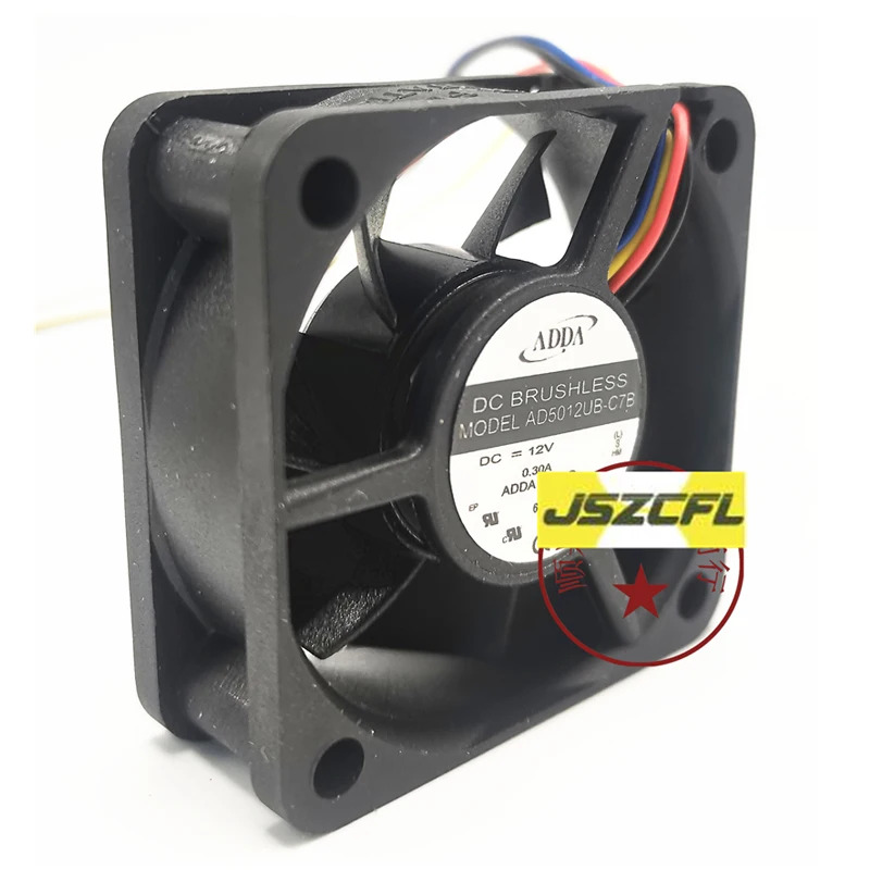 ADDA AD5012UB-C7B DC12V 0.30A 5020 4선 속도 측정 스위치 냉각팬