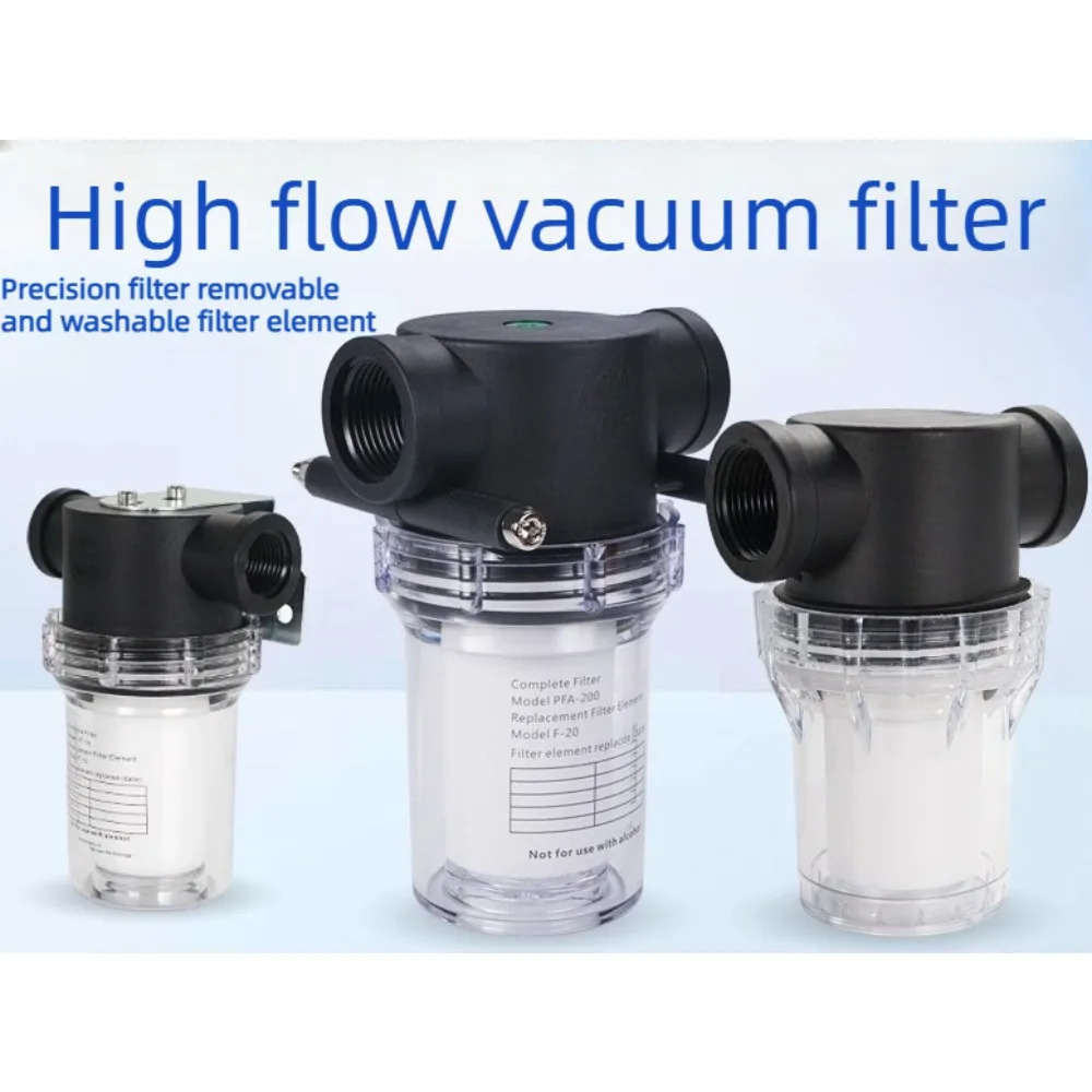 플라스틱 진공 필터 컵 고압 PFA150 PFA200 RF10 VF15 VF20 엘리먼트