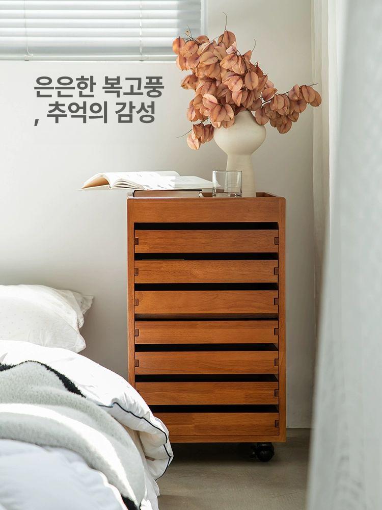 지류함 원목 서랍장 서류 사무실 보관함 수납장 우드 서재 같이 미술 슬림 다용도 캐비닛 - 상세 이미지 5