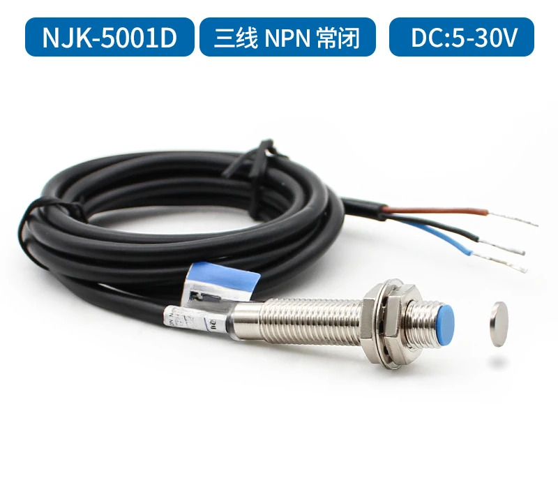 홀 자기 유도 센서 NJK-5001C CHE8-10NA-H710 3선식 NPN 상시 개방형