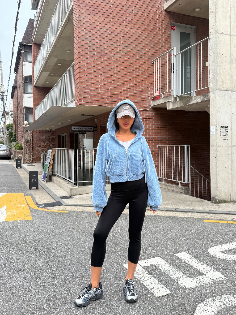 바이커쇼츠 7부레깅스 러닝 운동 헬스 하이웨스트 레깅스 쫄바지 - 상세 이미지 3