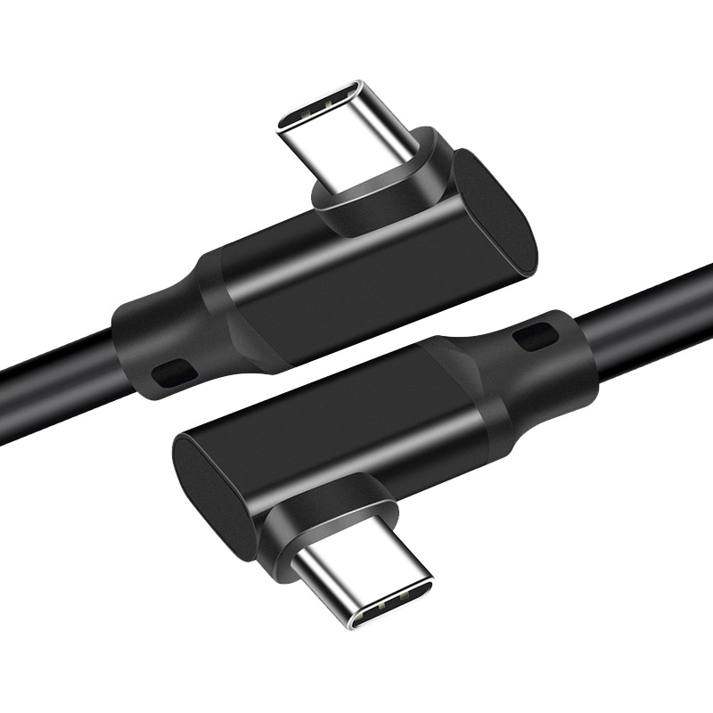 바라보고 더블 ㄱ자형 USB3.2 C to C타입 고속충전케이블 4K 블랙, 1개, 1m 이미지 7