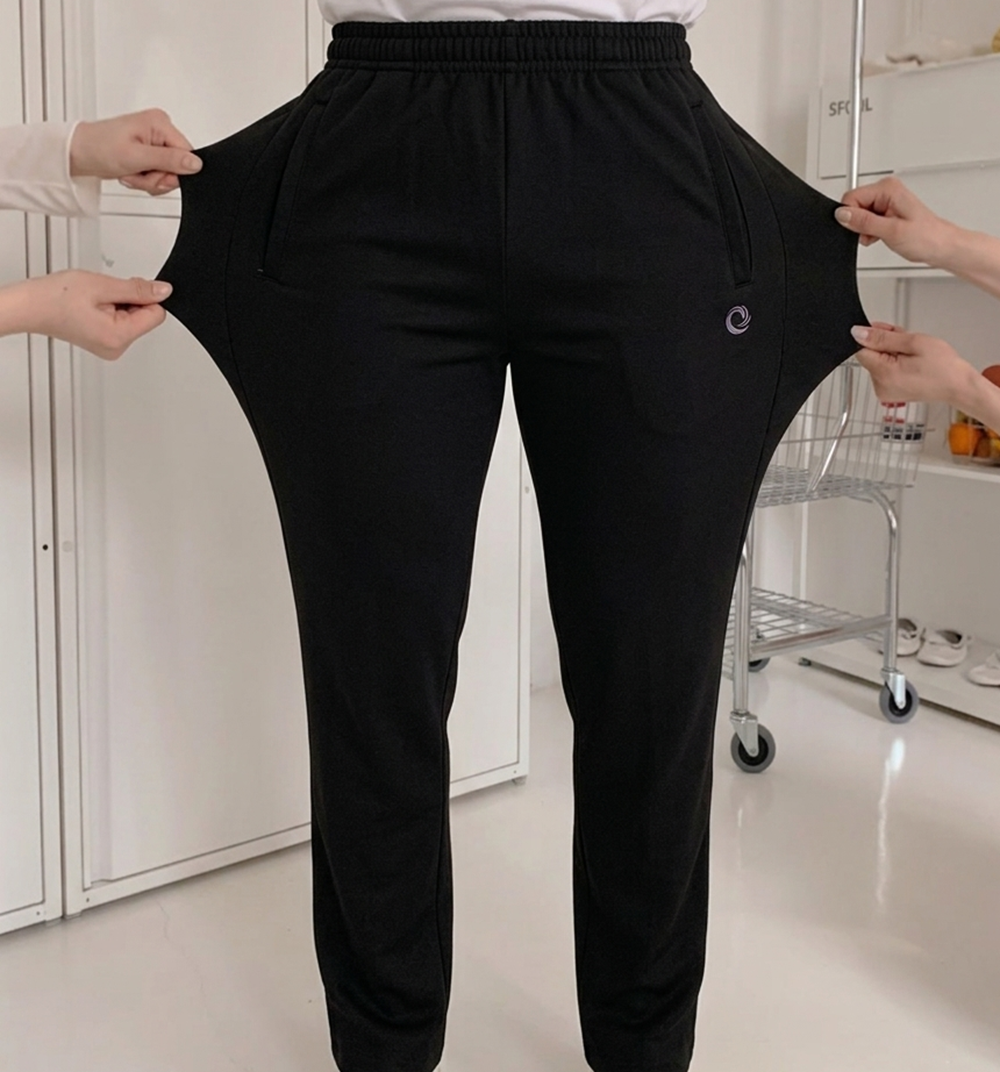할아버지 아빠바지BEST 봄가을 매일입어팬츠 편한밴딩하의 일상복 중년남성80대90대옷선물 - 상세 이미지 2