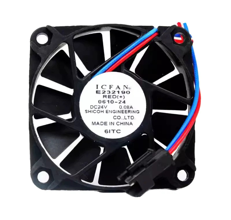 ICFAN E232190 0610-24 DC 24V 0.08A mm 냉각팬 2PIN