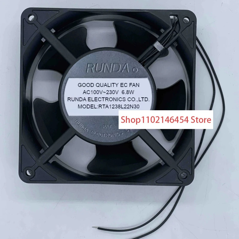 RUNDA RTA1238L22N30 AC 100V 230V 6.8W mm 2선식 냉각팬1개