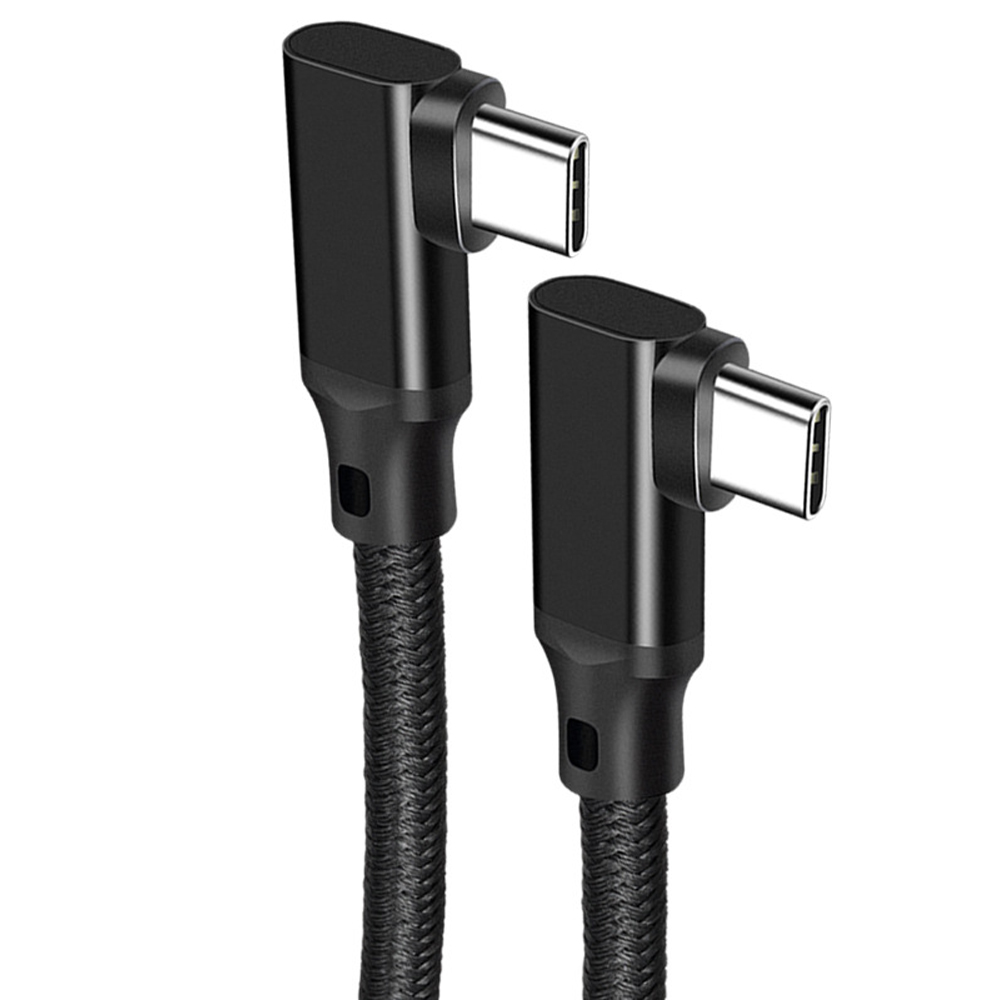 바라보고 더블 ㄱ자형 USB3.2 C to C타입 고속충전케이블 4K 블랙, 1개, 1m 이미지 6