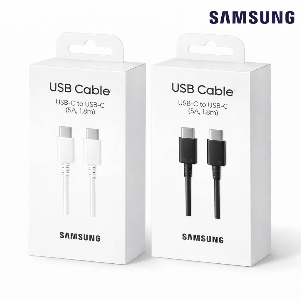삼성 USB C to C타입 5A 케이블 45W 고속충전 EP-DX510 화이트, 1개, 1.8m - 상세 이미지 3