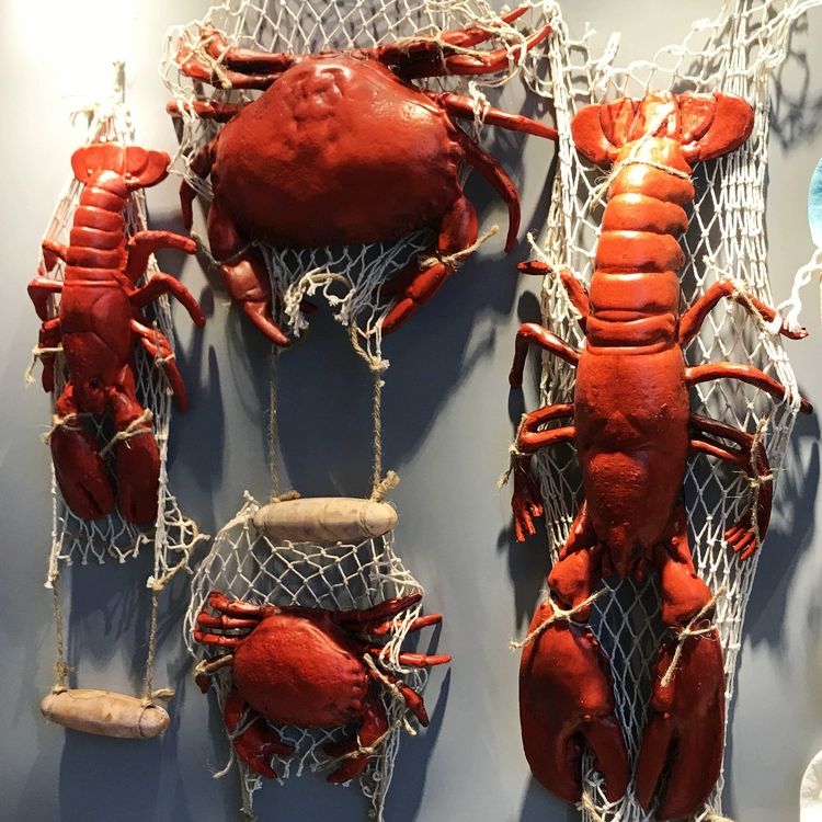 이자카야 해산물 장식 대형 횟집 꽃게 데코 소품 모형 플레이팅 인테리어 세트 게 일식 - 상품 이미지