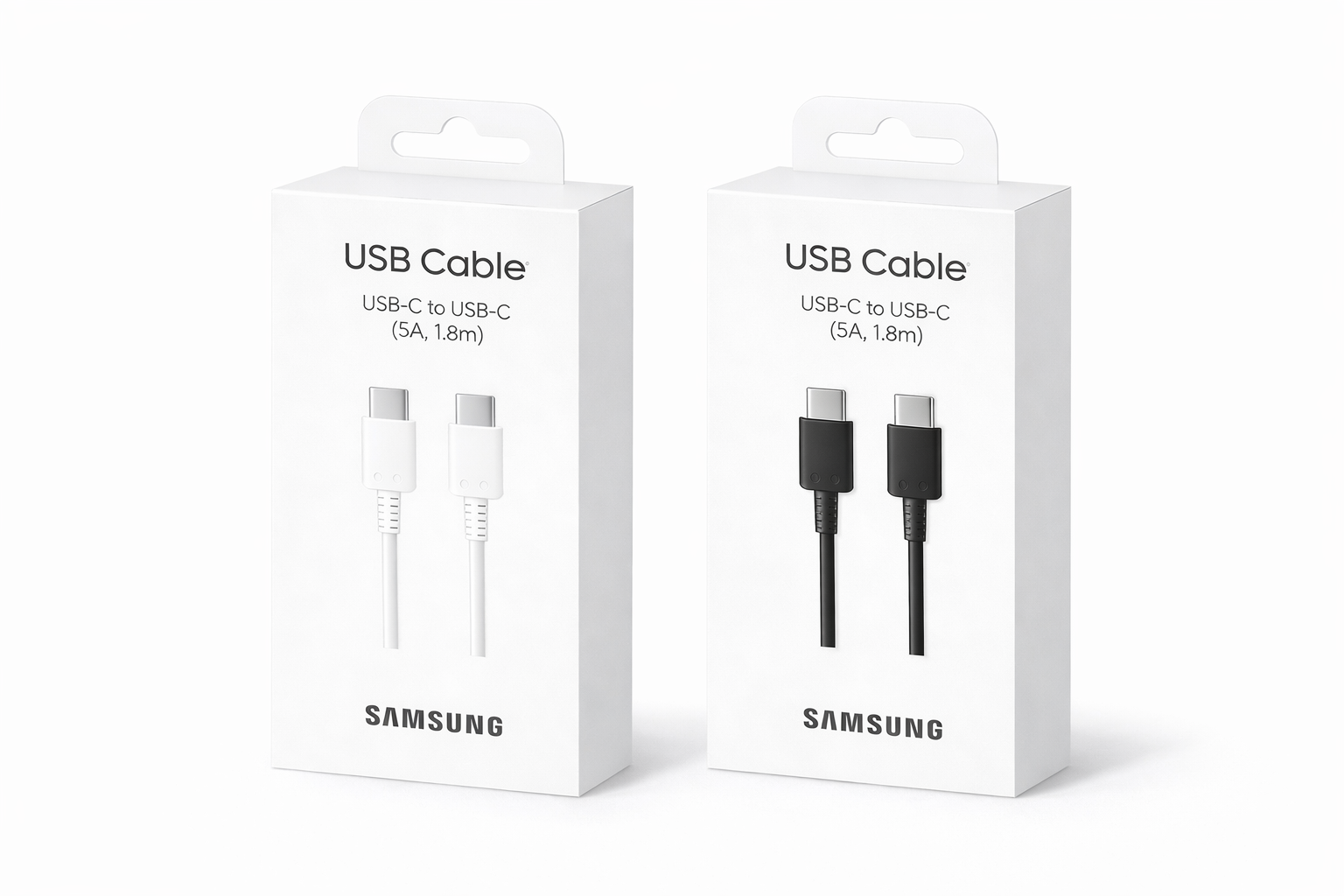 삼성 USB C to C타입 5A 케이블 45W 고속충전 EP-DX510 화이트, 1개, 1.8m - 상세 이미지 2