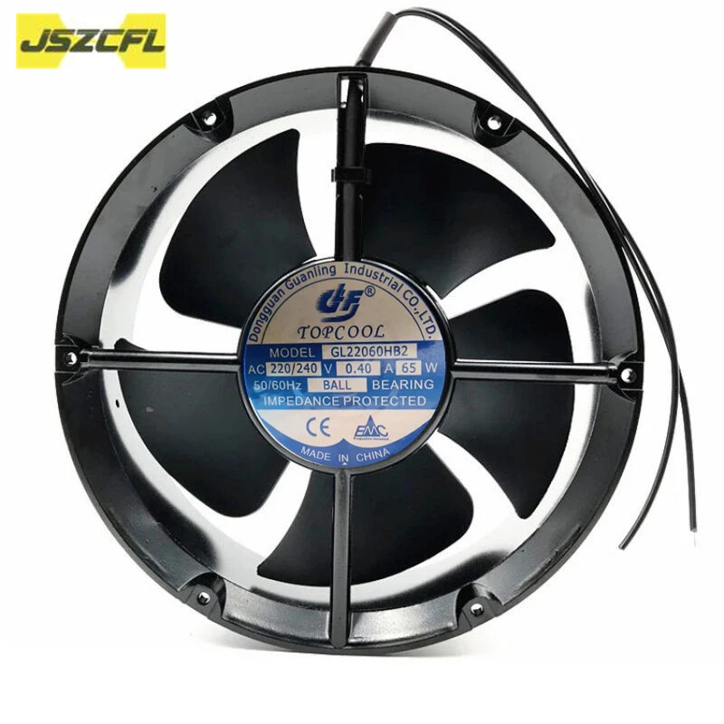 TOPCOOL GL22060HB2 AC 220V 0.40A 220x220x60mm 2선식 냉각팬