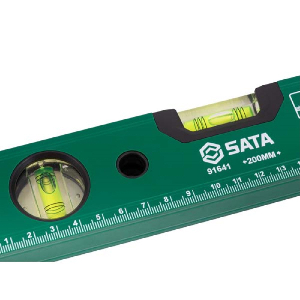 사타 SATA 고강도 자석 수평자 200mm 91641 수직 경사 수평계 이미지 6