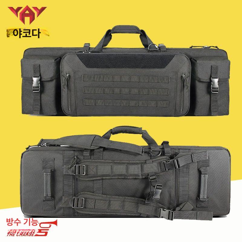 에어소프트건 가방 다기능 내구성 강한 고밀도 나일론 전술 라이플 소총 장총 휴대용 케이스 28인치 70.4cm 블랙 잠금장치 포함 - 상품 이미지
