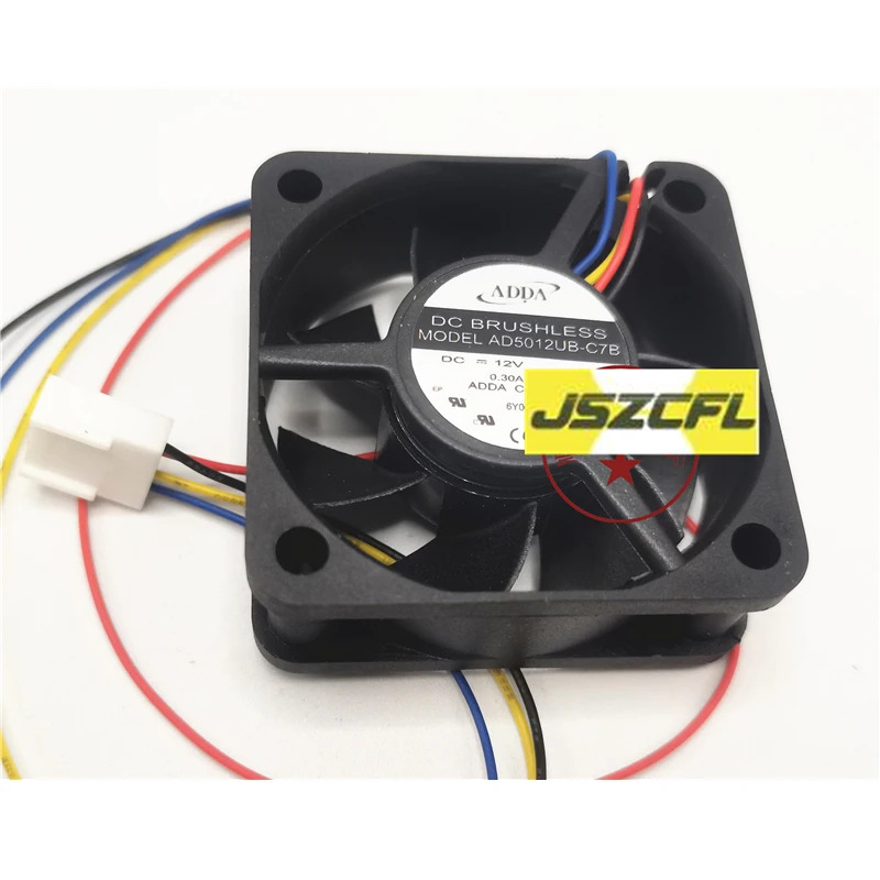 ADDA AD5012UB-C7B DC12V 0.30A 5020 4선 속도 측정 스위치 냉각팬