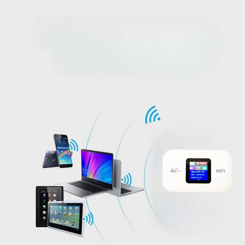 4G LTE 무선 150Mbps 초고속 스마트 블랙 LCD 디스플레이 휴대용 여행용 - 상세 이미지 2