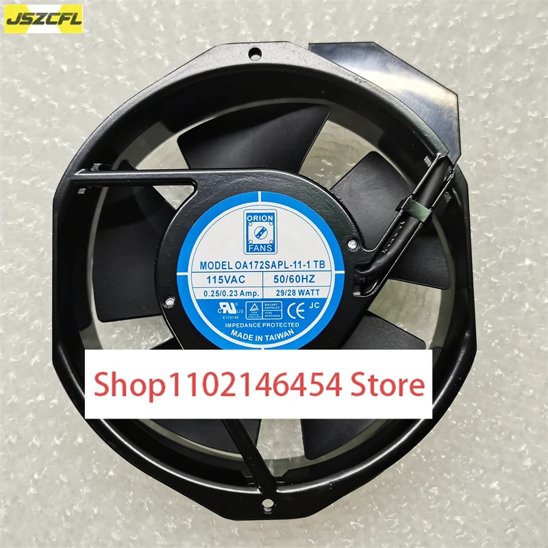 오리온 OA172SAPL-11-1 TB AC 120V 0.24/0.23 암페어 172x172x38mm 냉각팬1개