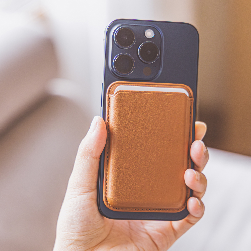 바라보고 맥폴리오 맥세이프 카드지갑 카드홀더 iPhone12 시리즈 이상 전 모델, 가죽, 네이비 - 상세 이미지 4