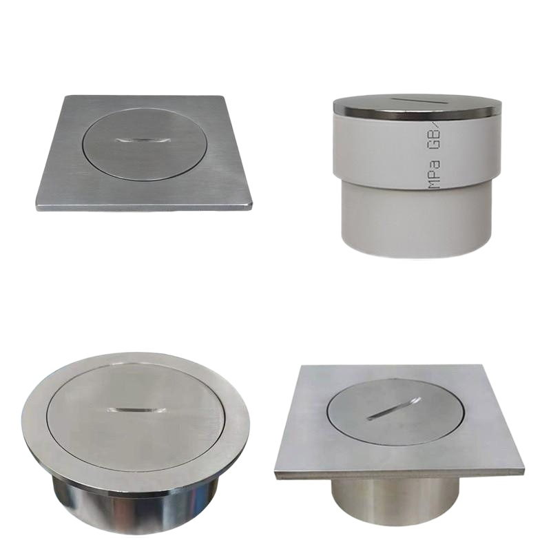 소재구 50mm 파이프캡 스텐소재구캡 점검구 바닥 구캡 뚜껑 방지 내부 배관 구리 원형 - 상품 이미지