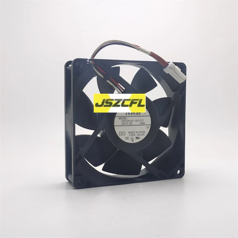 NMB-MAT 09225VE-12P-CT DC 12V 0.68A 3선 90X90X25mm 고풍량 냉각팬1개