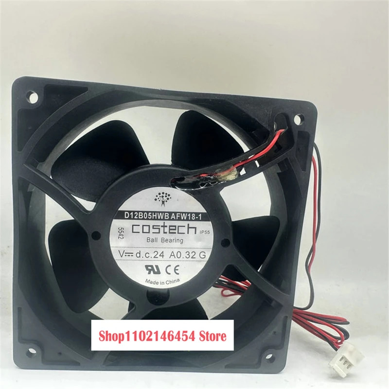 tech D12B05HWB DC 24V 0.32A mm 2선식 오리지널 인터페이스 냉각팬1개