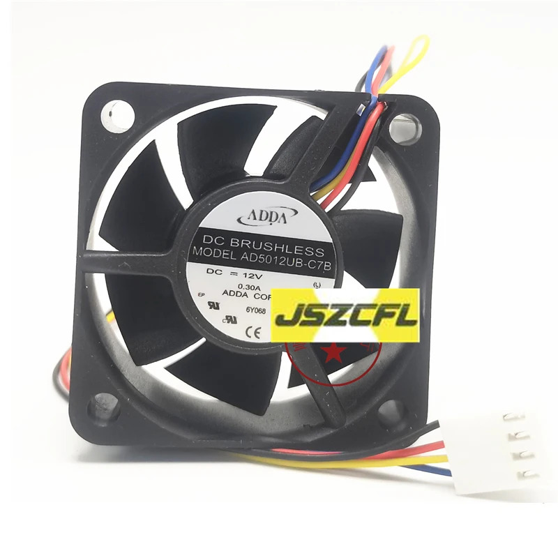 ADDA AD5012UB-C7B DC12V 0.30A 5020 4선 속도 측정 스위치 냉각팬