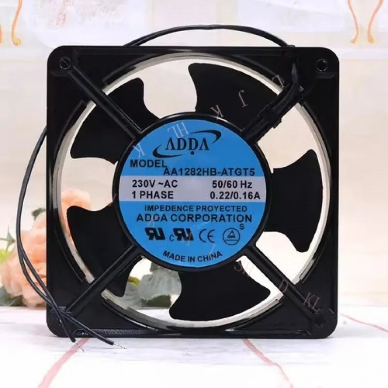 N FOR ADDA AA1282HB-AT5 AC230V 0.22A/0.16A 12038 12CM 금속 냉각팬