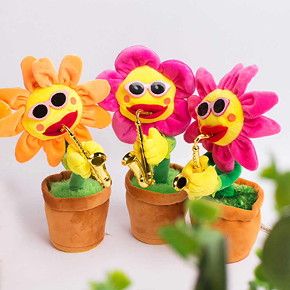 [SNS화제 인싸템] 춤추는꽃인형 춤추는해바라기 움직이는꽃인형 - 상품 이미지