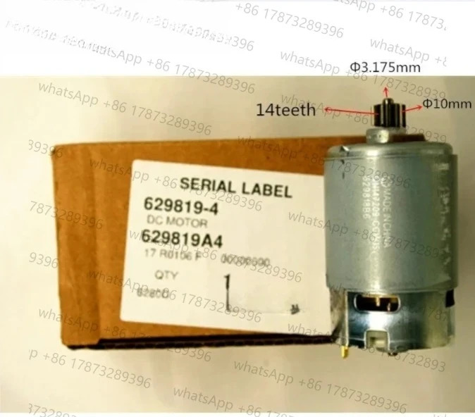 14 톱니 모터 부품 629819-4 DC 14.4V 6280DWPE3 6280D 6280DWE 6281DWE BDF343 6281DWPE MT070 6281D 드릴용