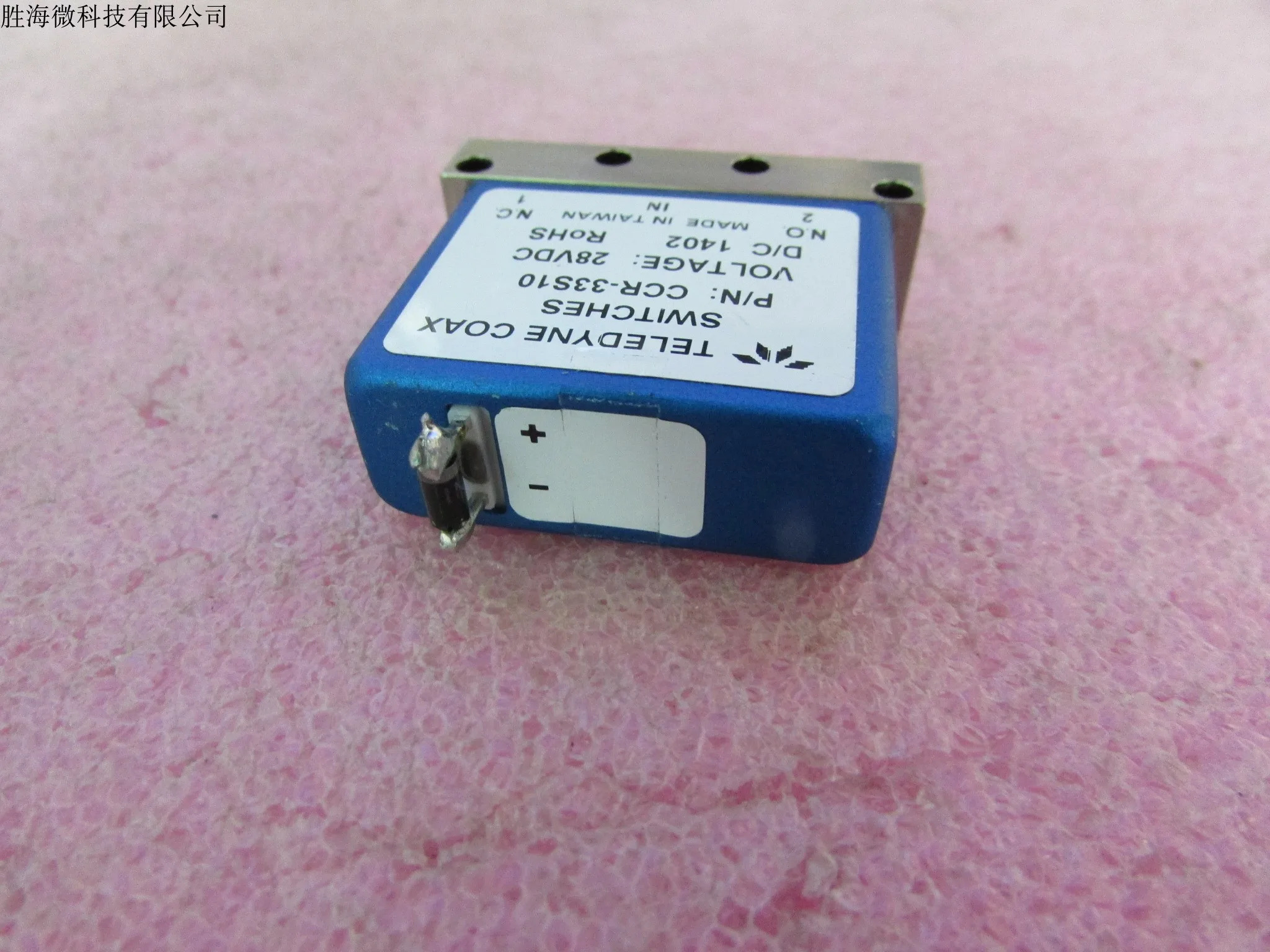 CCR-33S10 텔레다이나레이어 DC-18GHz SPDT SMA RF 동축 스위치 12V 28V