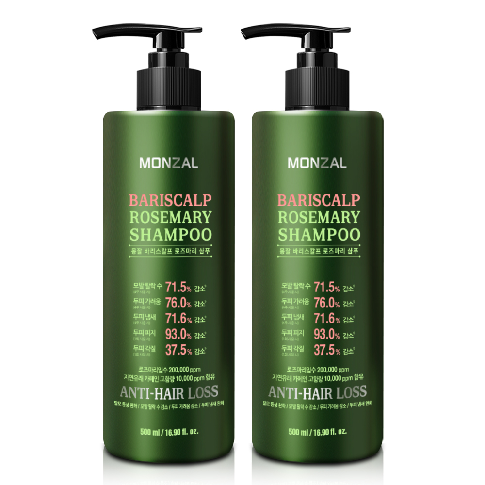 허성범 PICK 몽잘 바리스칼프 로즈마리 샴푸 탈모증상완화 기능성 500ml, 2개 이미지 3