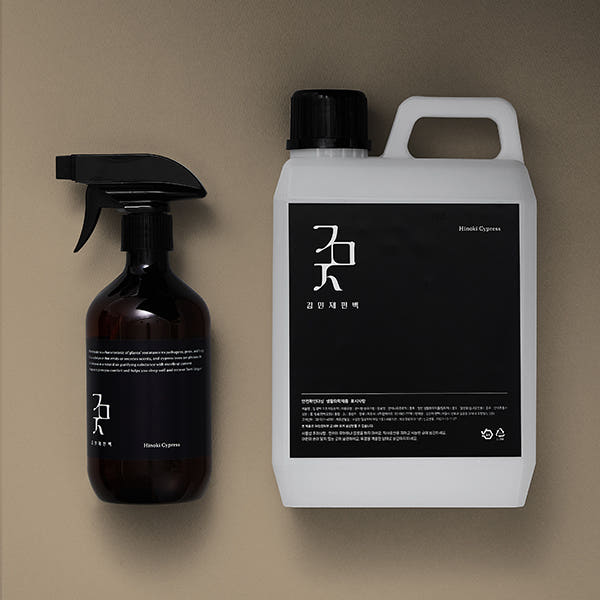 김민재편백 계피 스프레이 2L + 500ml 공병 원액 시나몬 오일