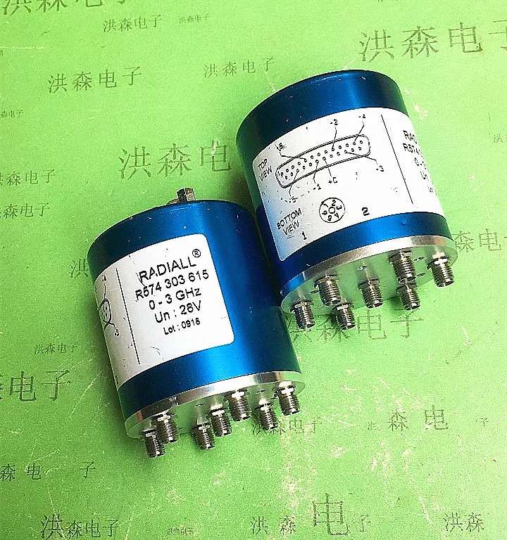래디얼 R 574303615  0-3GHz 28V RF SP6T SMA 마이크로파 동축 스위치