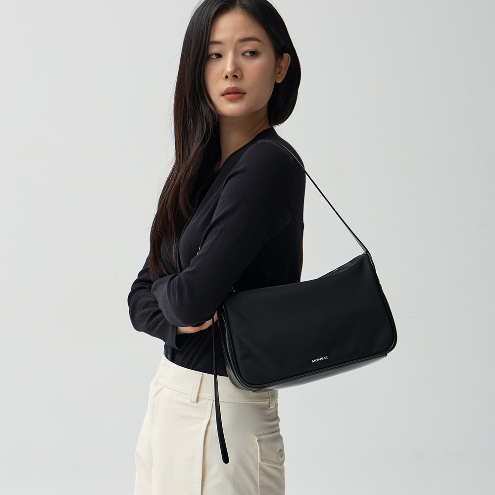 몽삭 클로이 숄더백 라지 블랙 AP15-2505-BN - 상세 이미지 4