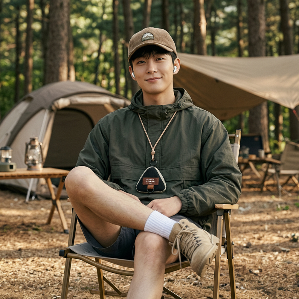 에어팟 파우치 키링 버즈 무선 유선 이어폰 케이스 미니가방A 삼각GOTSR-그린(EP01) - 상세 이미지 3
