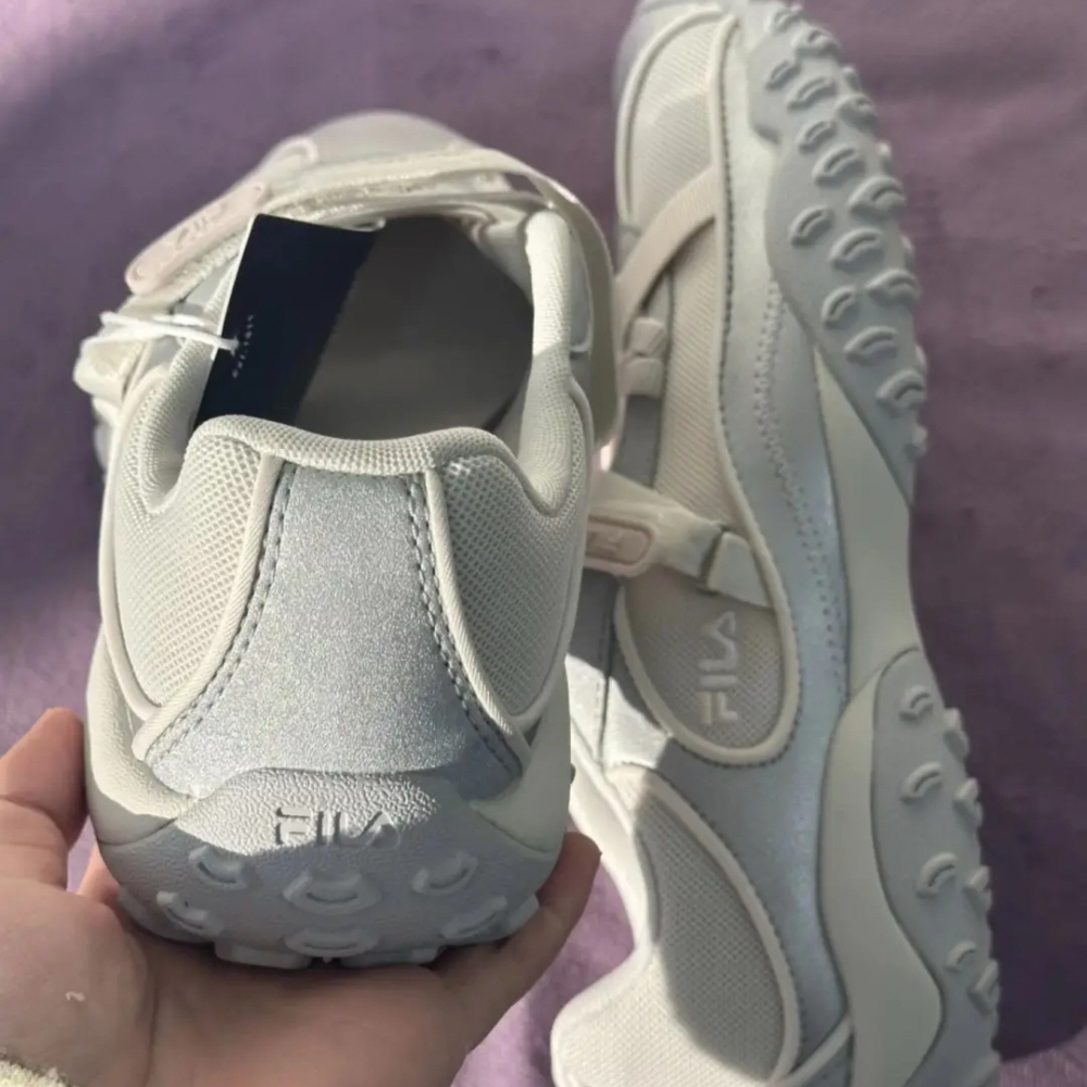 휠라 FILA 페블 메리제인 발레 슈즈 스니커즈 스페이스 실버 화이트 T12W531616ASW 이미지 7