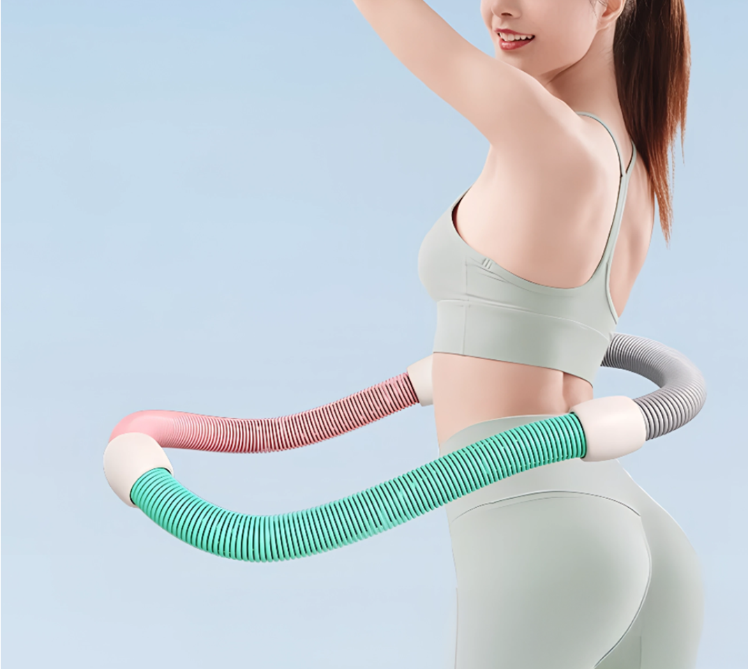 묵직한 다이어트 스프링 훌라후프 줄 뱃살 홈트 기구 실내 운동 코어 복근 - 상세 이미지 3