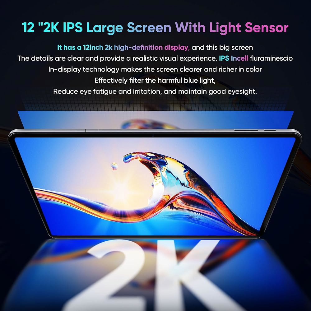 N-one 안드로이드 태블릿, 퀄컴 스냅드래곤 14 업무 18W GPS 128GB 4G 2.4&5GHz 12인치 SIM Wi-Fi 고속 충전기 스크린, 셀룰러 태블릿 LTE 및 - 상세 이미지 3