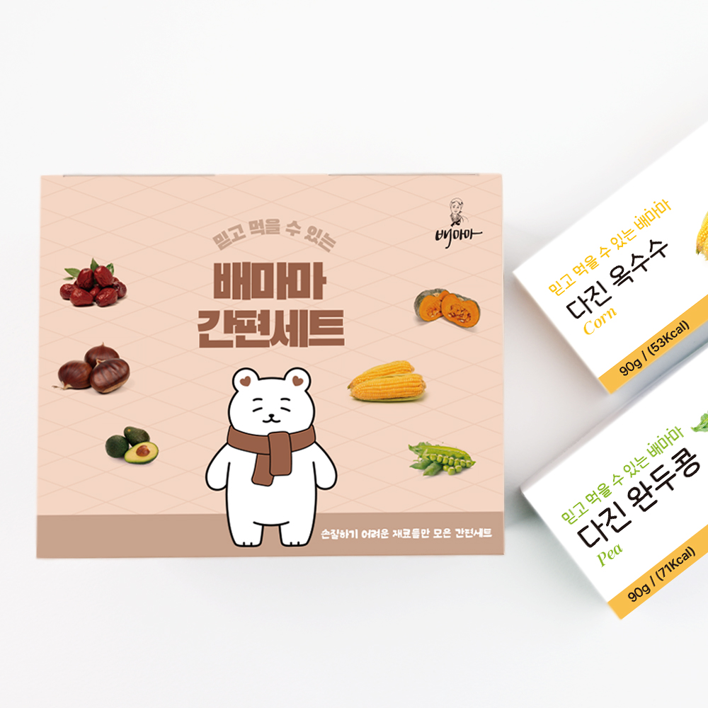 배마마 야채 큐브 간편 세트 죽 미음 재료 채소 토핑 - 상품 이미지