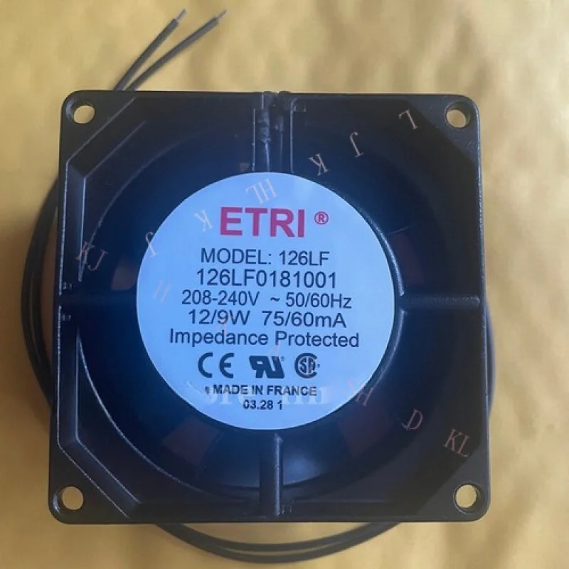 N FOR ETRI 126LF0181001 208-240V 12/9W 75/60MA 냉각팬