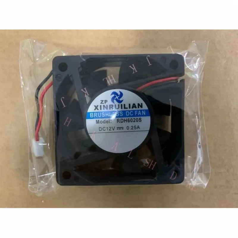 브러시리스 DC 팬 RDH6020S 12V 0.25A 60x60x20MM 2선식 6CM 냉각팬