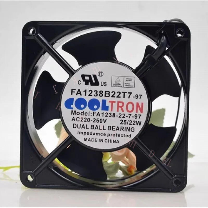 N FOR COOLTRON FA1238-22-7-97 12038 AC220V-250V 25/22W 12CM 알루미늄프레임 냉각팬