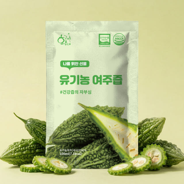 유기농 생 여주즙 100ml 30포 진액 엑기스