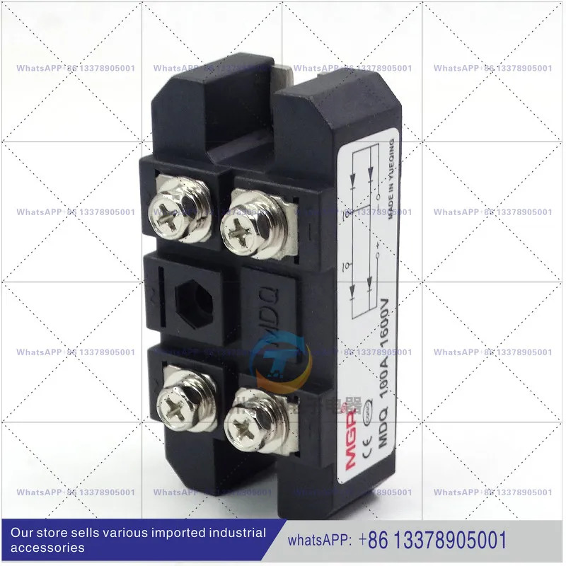 메이겔 단상 전류 정류기 브리지 모듈 MDQ-100A 풀 스택 블록 1600V DC 고출력