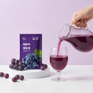 물넣지않은 nfc 착즙 포도즙 100ml 30포 주스 맛있게 먹은 솔직 후기 - 상품 이미지 3