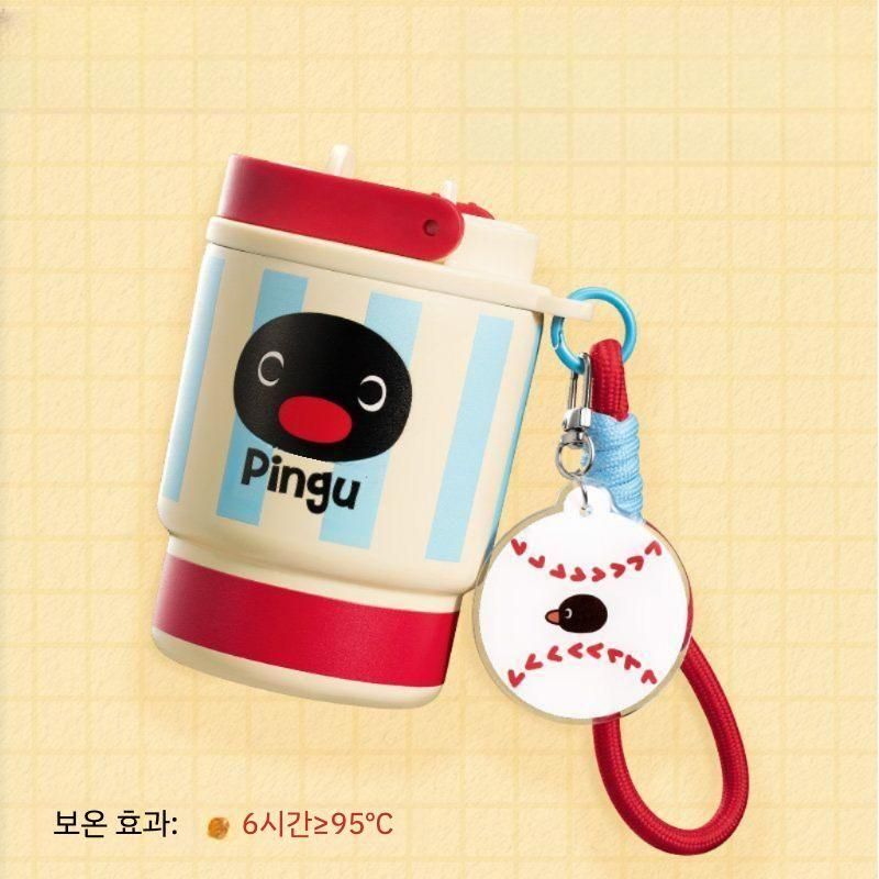 marktub 핑구 텀블러 보온병 중학생 고등학생 생일선물 귀여운 올스텐 키링 420ml - 상세 이미지 5