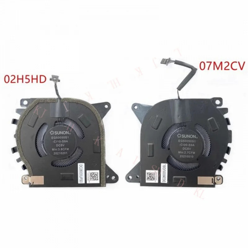 델 에일리언웨어 X15 R1 R2 CPU GPU 냉각팬 02H5HD 07M2CV새