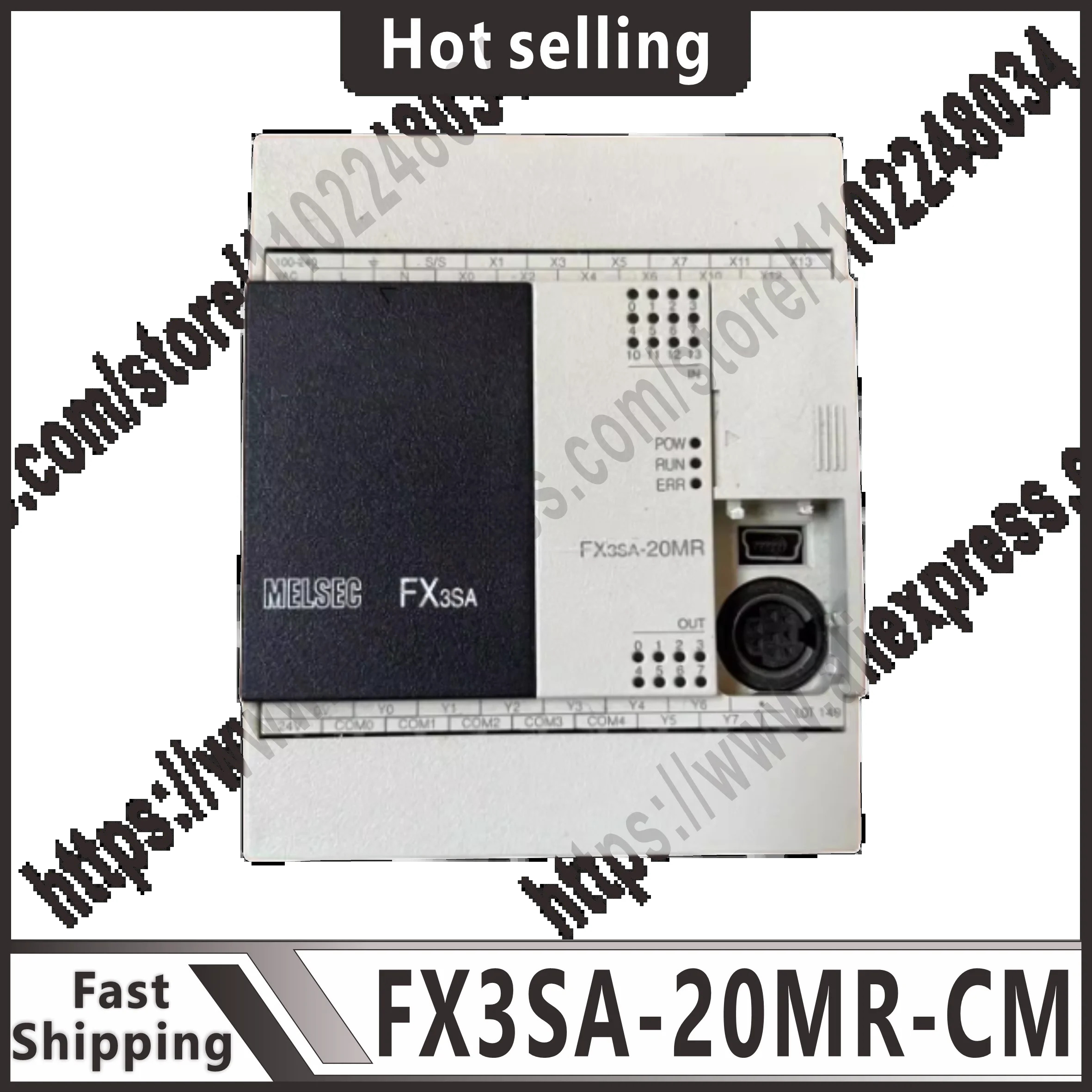 기능을 갖춘 리퍼된 FX3SA-20MR-CM PLC.